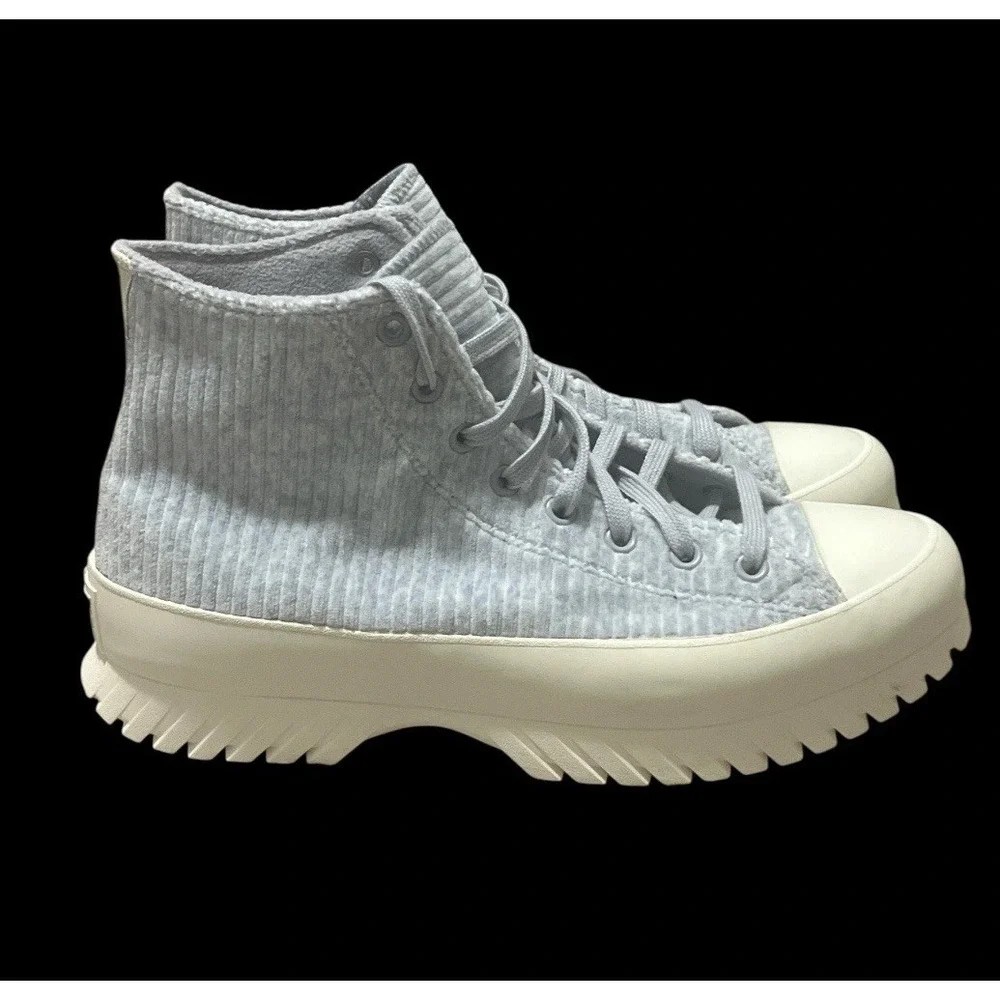 Size 11 - Converse Chuck Taylor All Star Lugged 2.0 High Striped Knit - Gravel